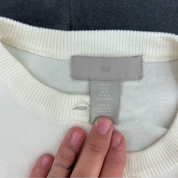 Women Casual Blouse Button Down Long Sleeve Knit Cropped Cardigan Sweater Tops - Picture 4 of 5